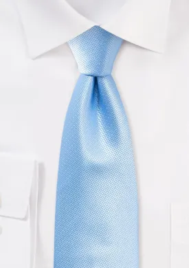 Capri Blue Small Texture Necktie