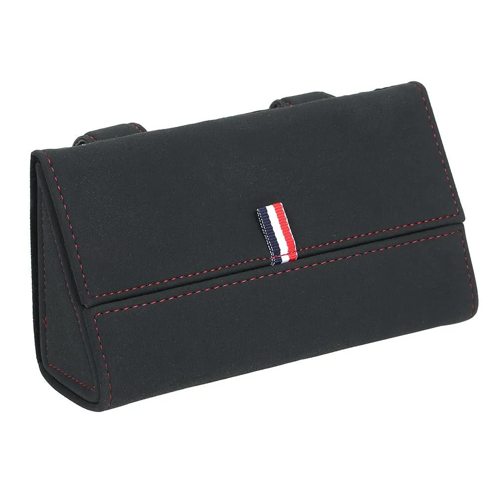 Car Visor Sunglasses Leather Case Holder