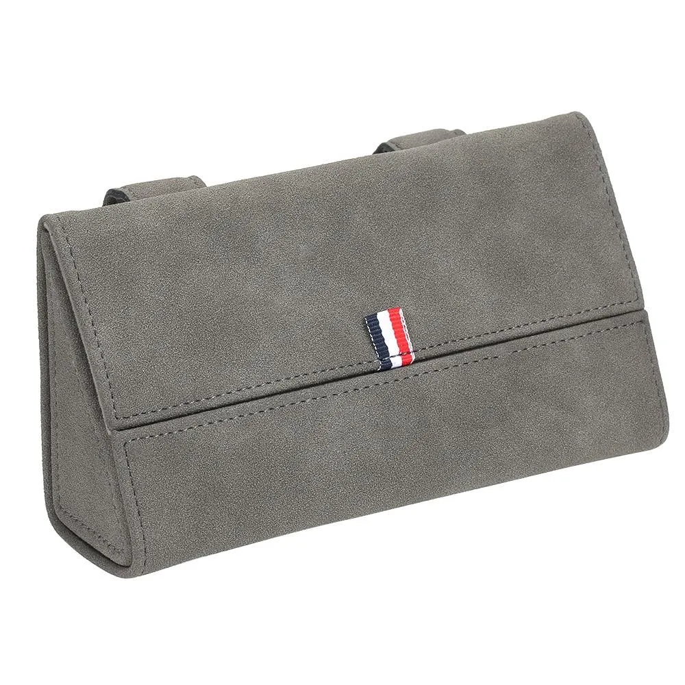 Car Visor Sunglasses Leather Case Holder