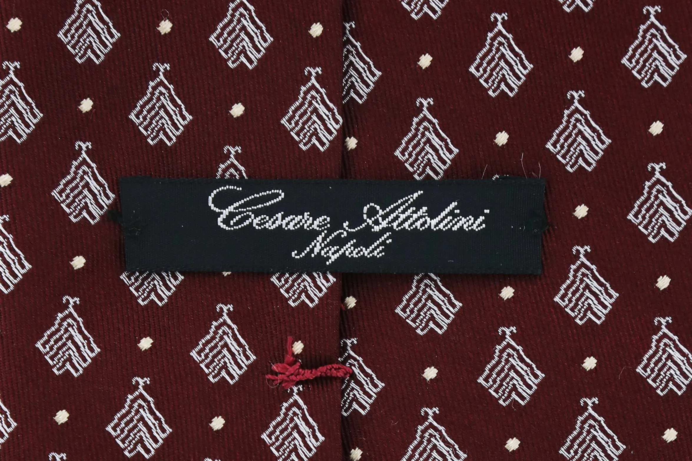 Cesare Attolini Burgundy Red Tie