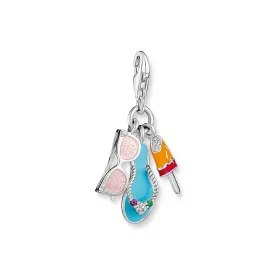 Charm Pendant Glasses, Flip Flop, Ice Cream