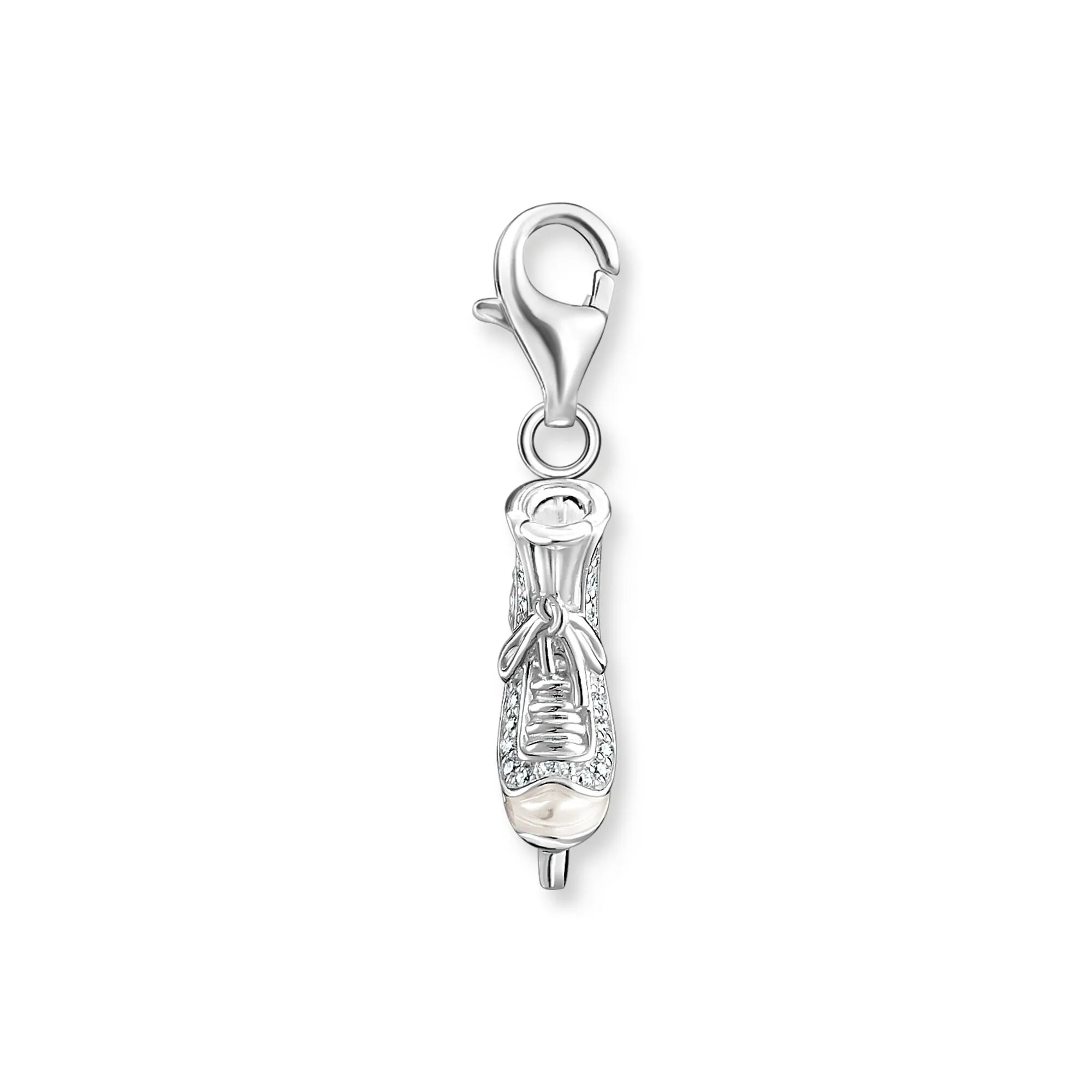 Charm Pendant ice skate silver