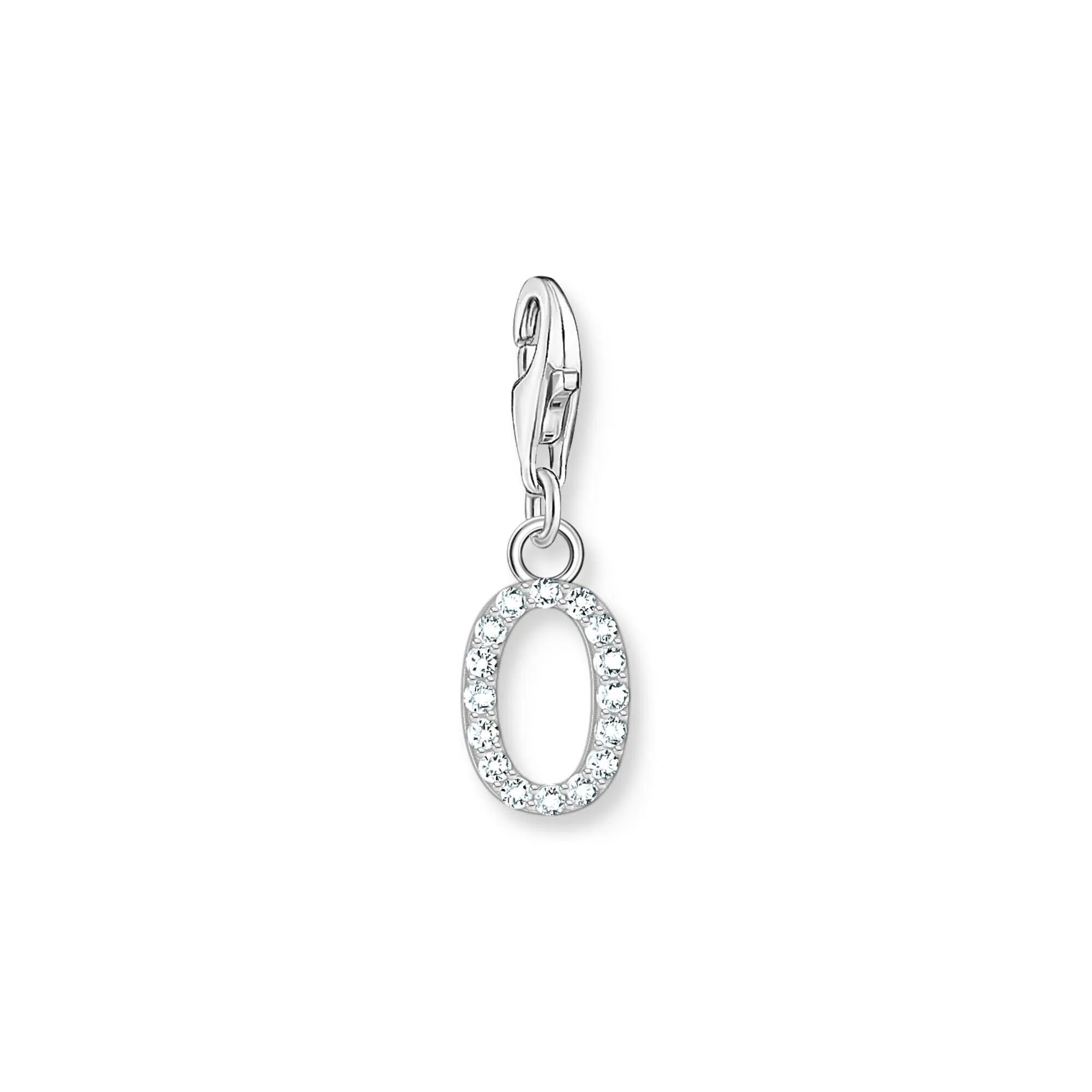 Charm Pendant letter O silver