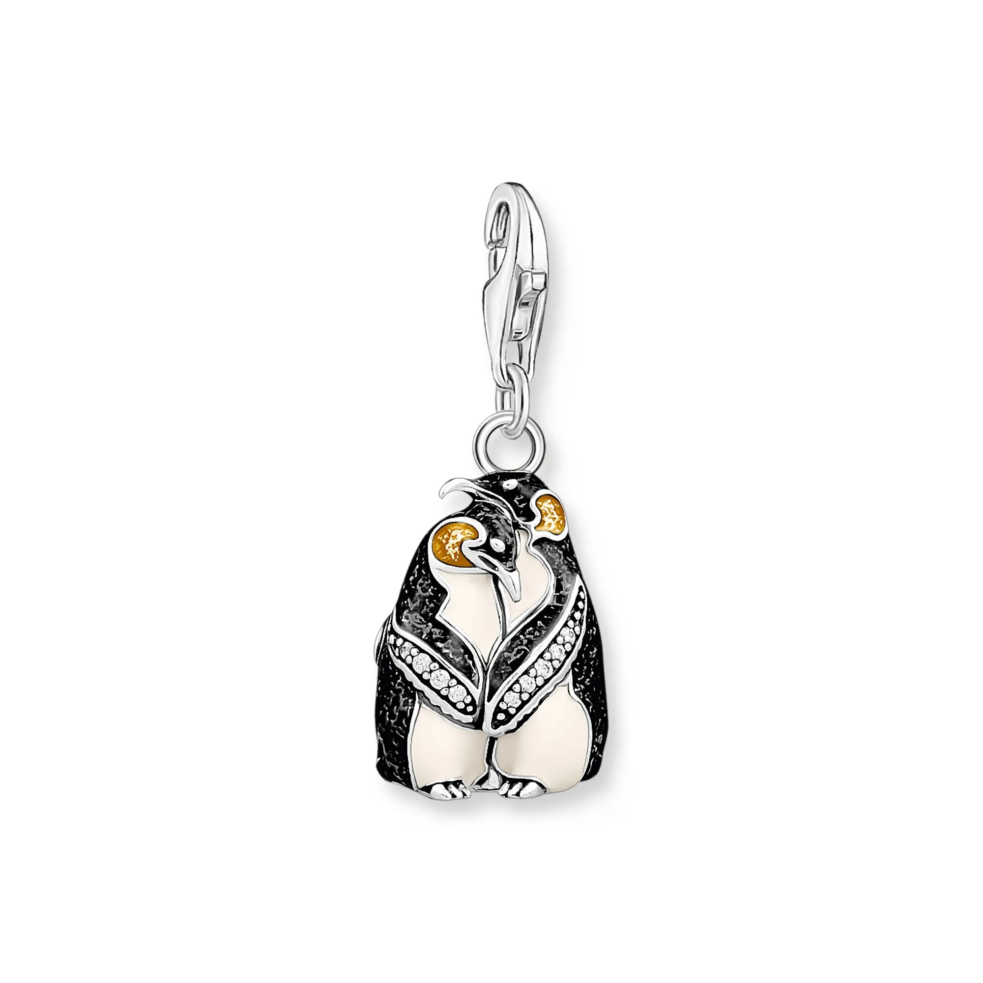 Charm Pendant penguins silver