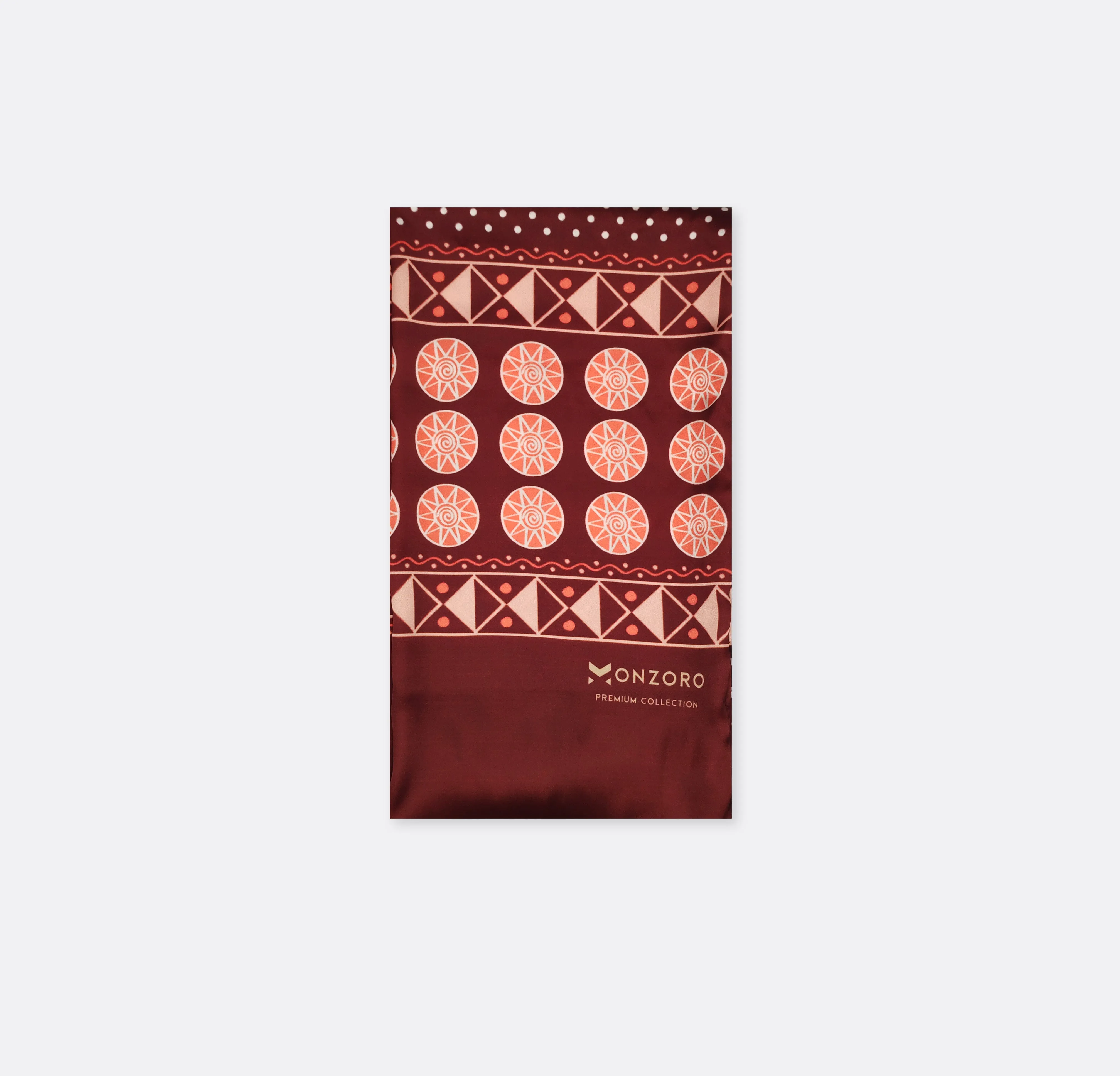 CHOCOLATE BROWN POLKA DROPS - SILK SCARVES