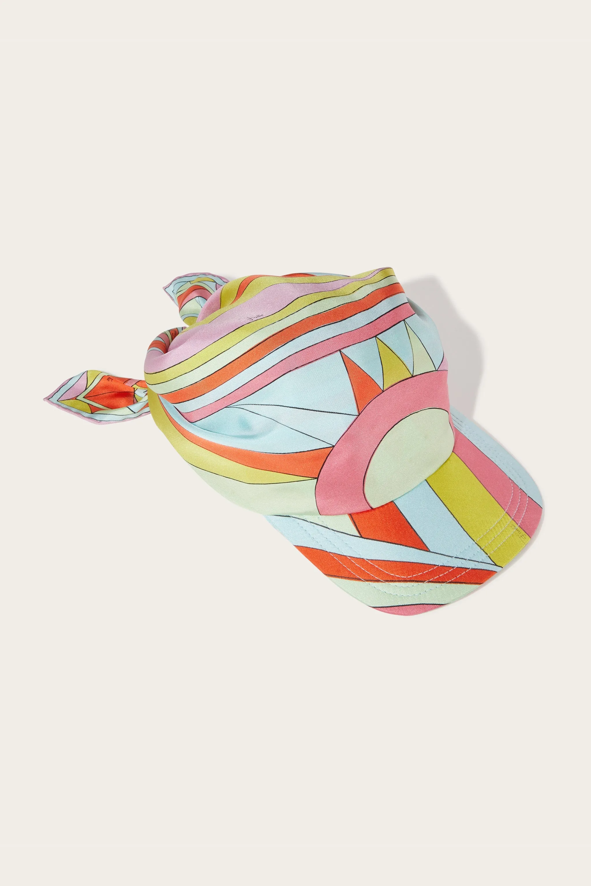 Cigni And Iride-Print Silk-Twill Cap