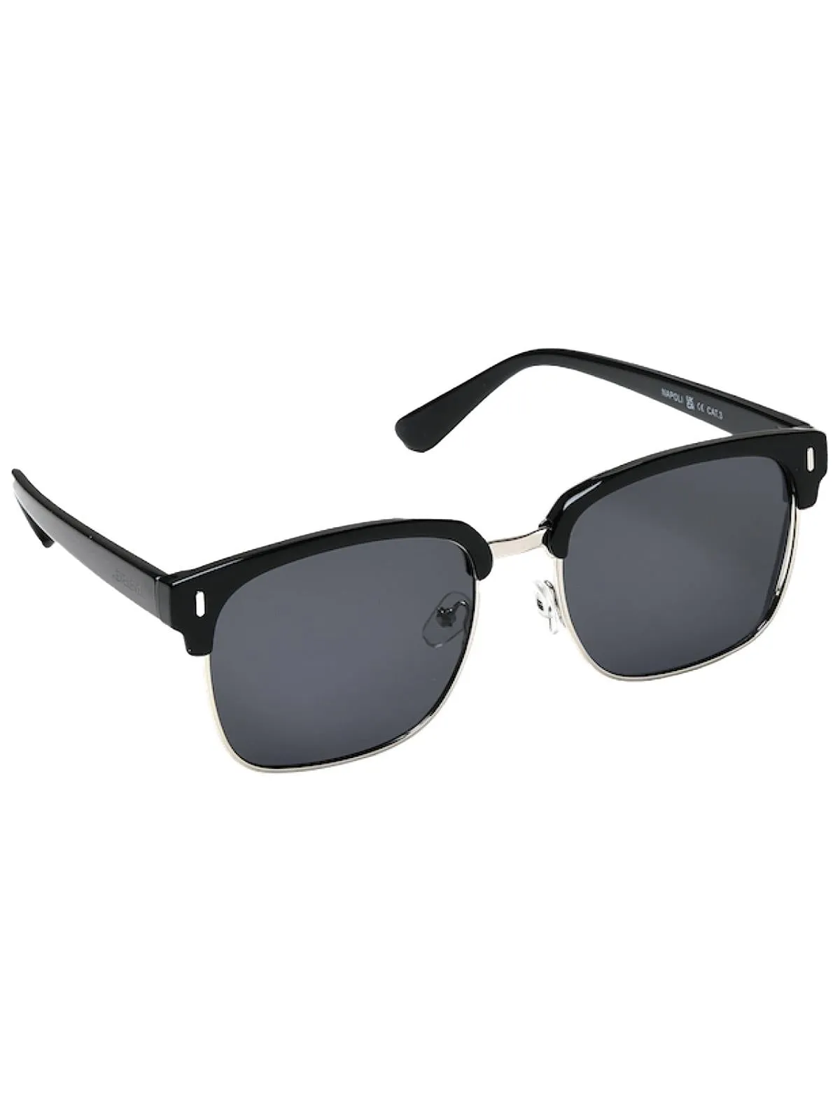 Classic Vintage Style Black Polarised Lens Sunglasses