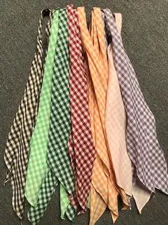 CLEARANCE Gingham Scarf Ties 1/4"