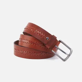 Cognac Navigator Belt in Aston Leather - 42