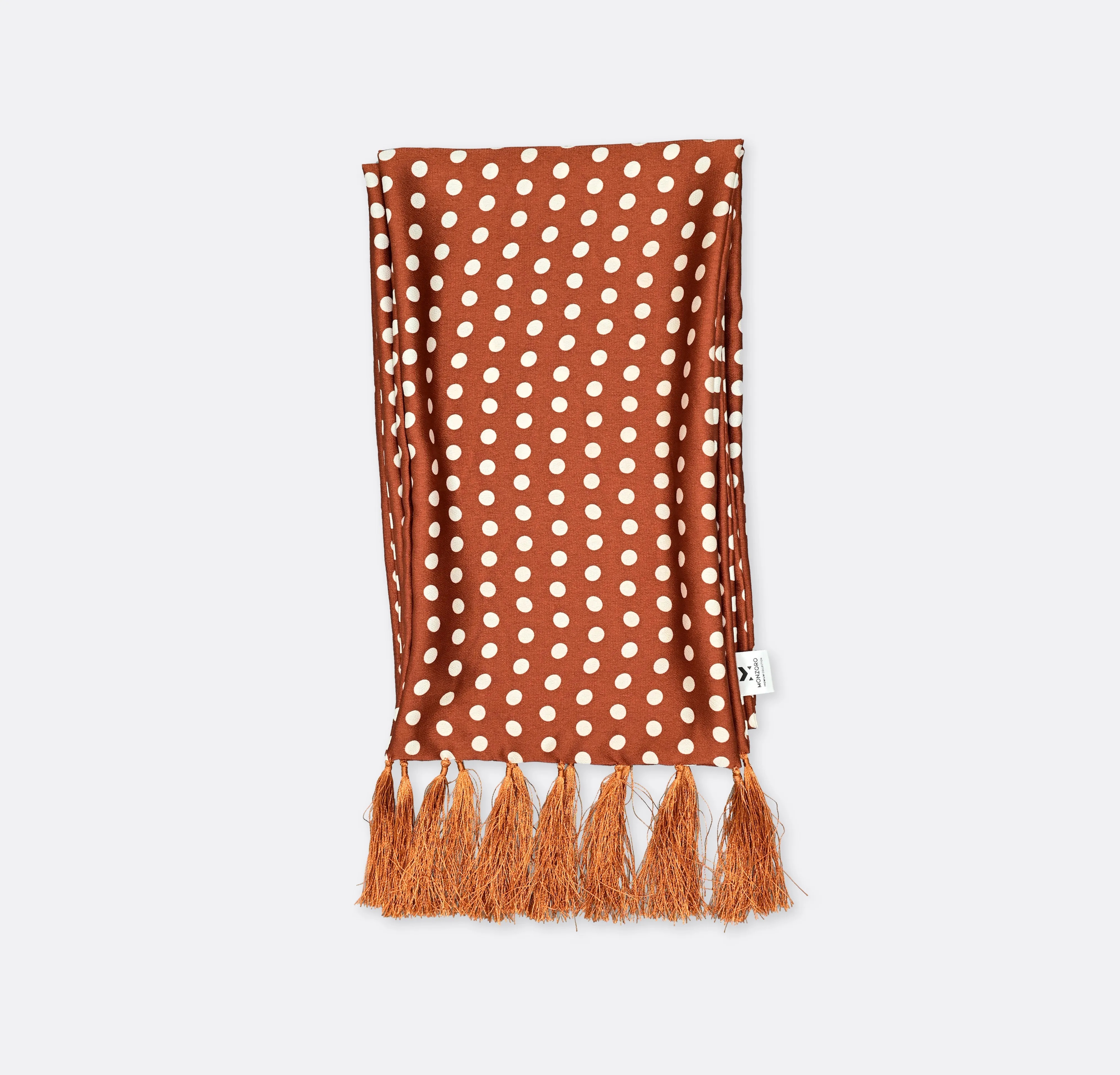 Copper Base Polka - Silk Men Scarves