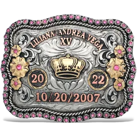 Crowned Petals Custom Buckle