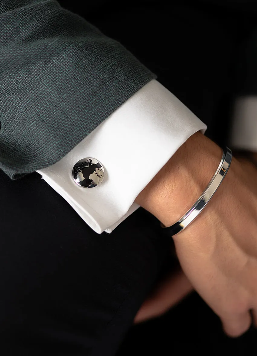 Cufflinks | The World | Silver