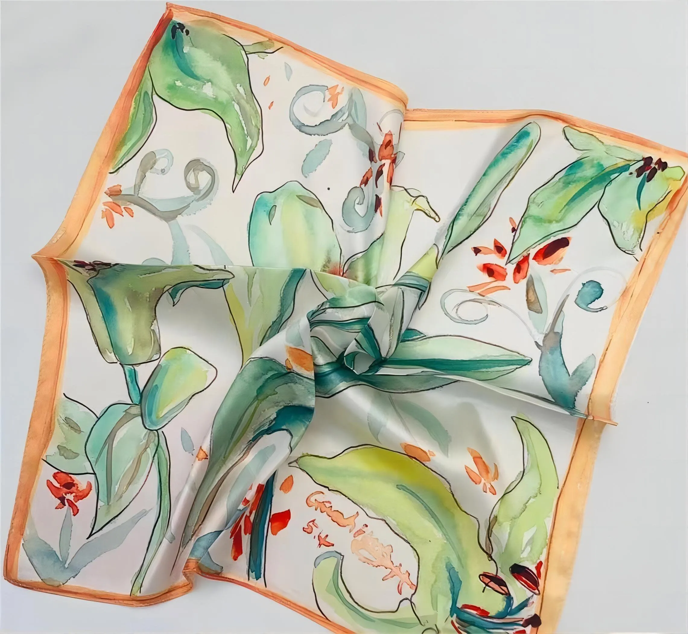 Custom your own silk scarves/Personalized Silk scarf/Handmade gift/Silk bandana/Boho scarf/Gift for her/Mother's Day Gifts