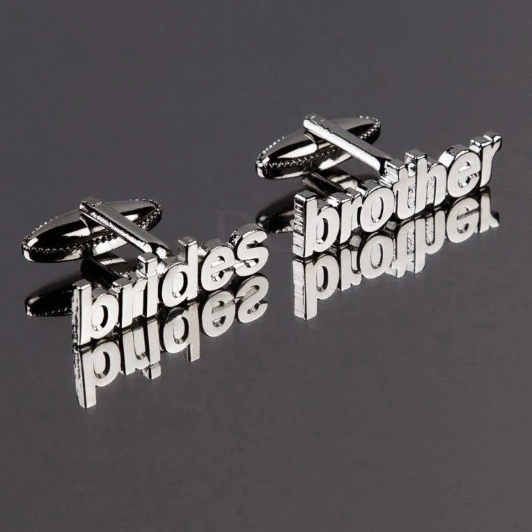 Cut Out Words Wedding Cufflinks