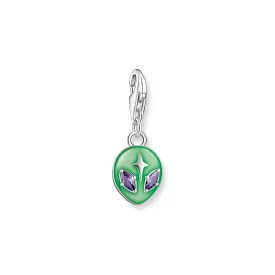 Dark Green Alien Charm Pendant