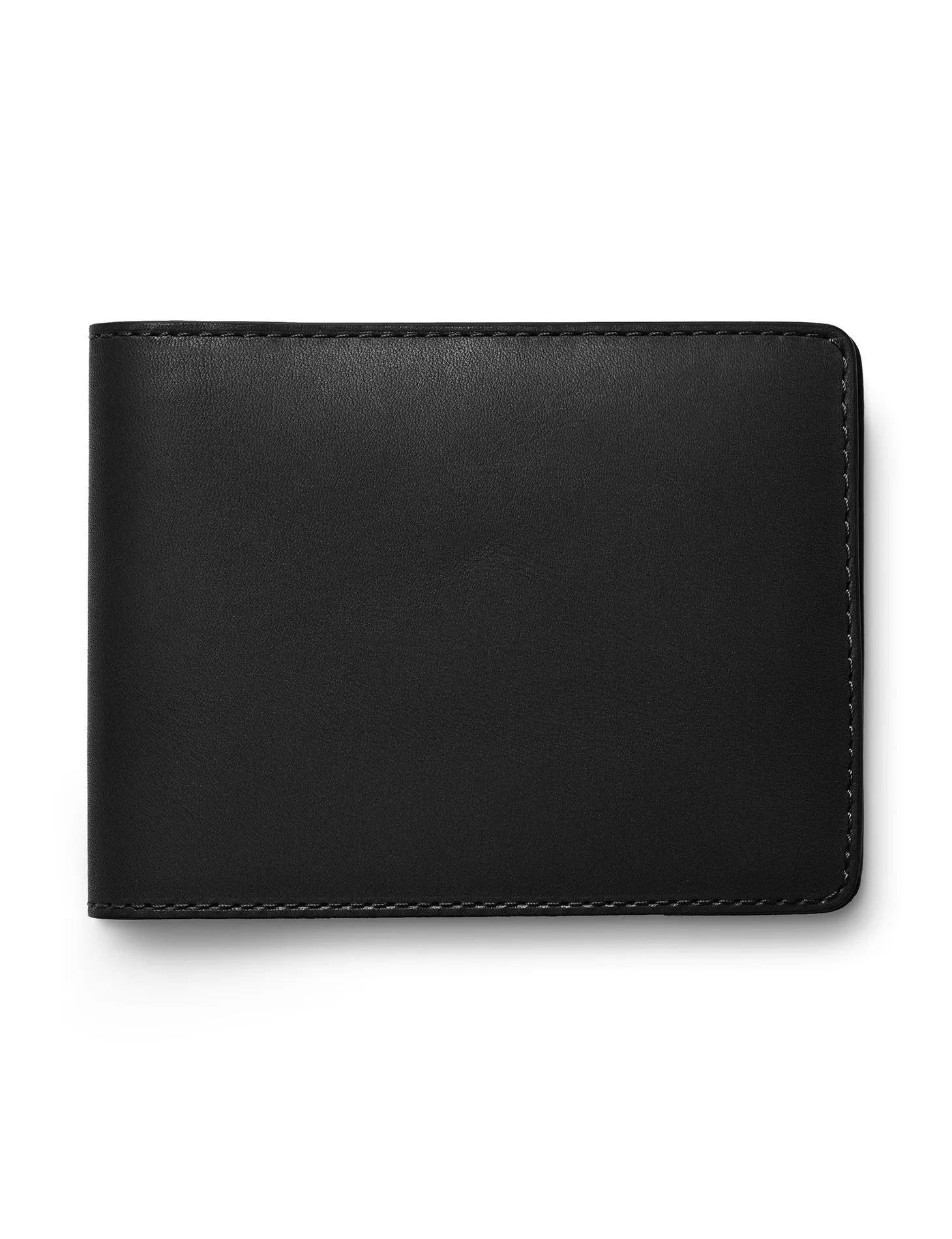 David August Luxury Genuine Vintage Calfskin Leather Bi-Fold Wallet