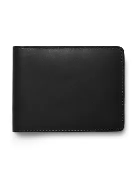 David August Luxury Genuine Vintage Calfskin Leather Bi-Fold Wallet