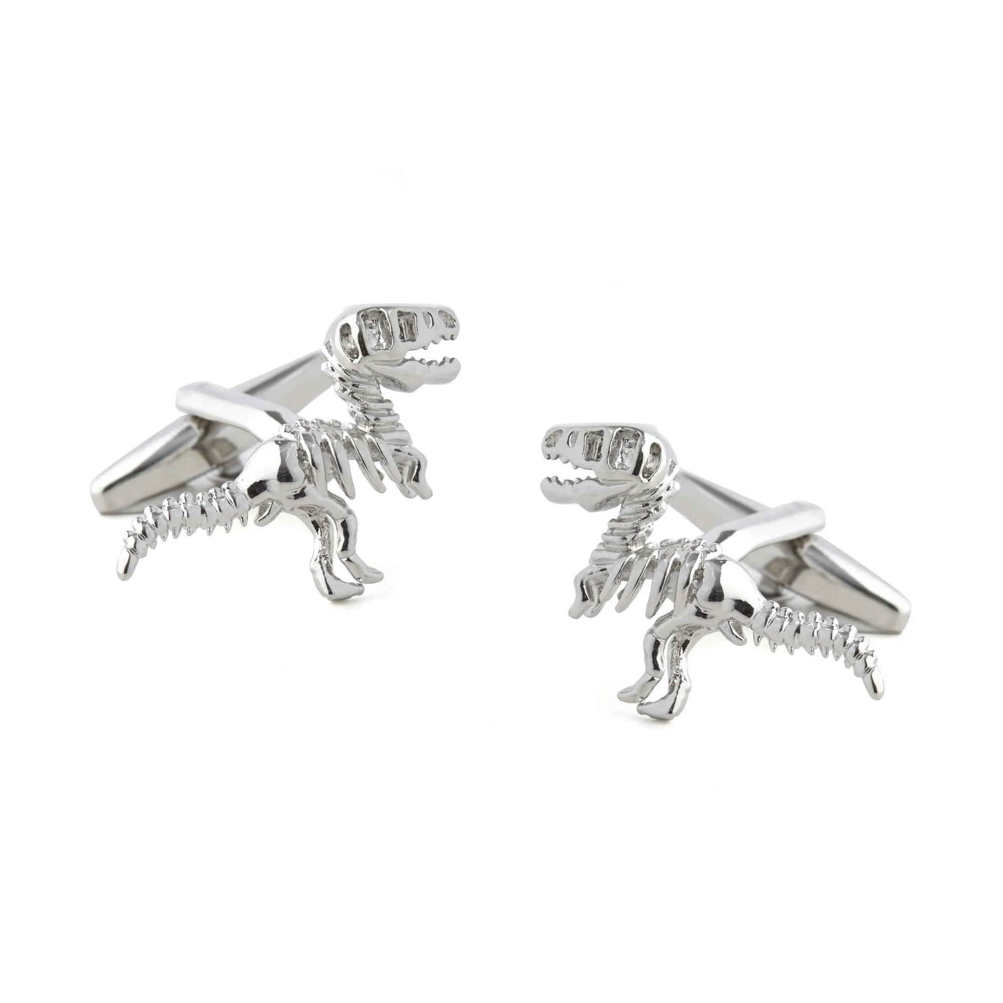 Dinosaur Dig Silver Cufflinks