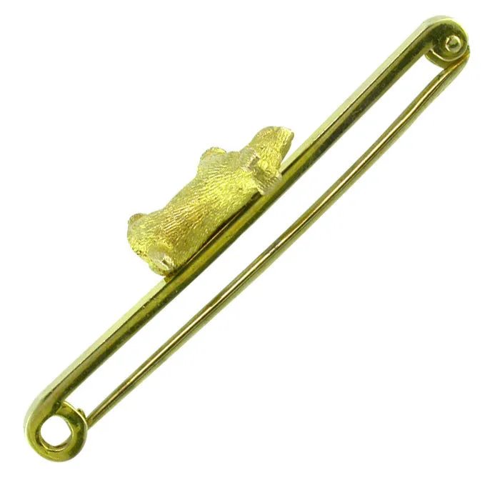 Dog Bar Brooch