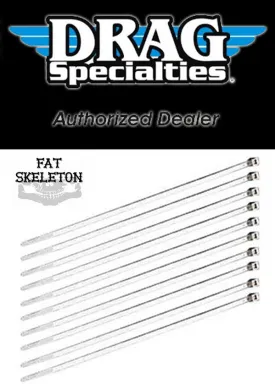 Drag Specialities 11" Chrome Cable Ties