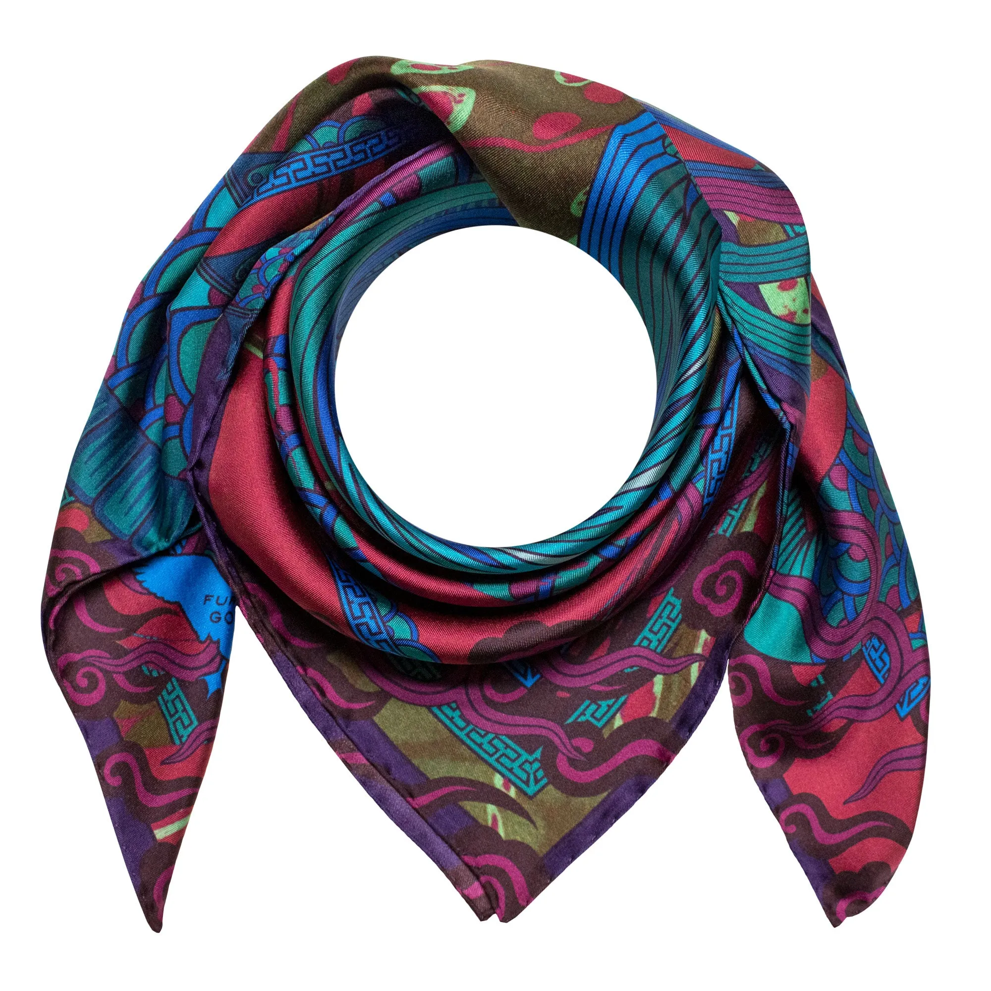 Dragon Scarf, Oriental Tempestas – Silk Scarves