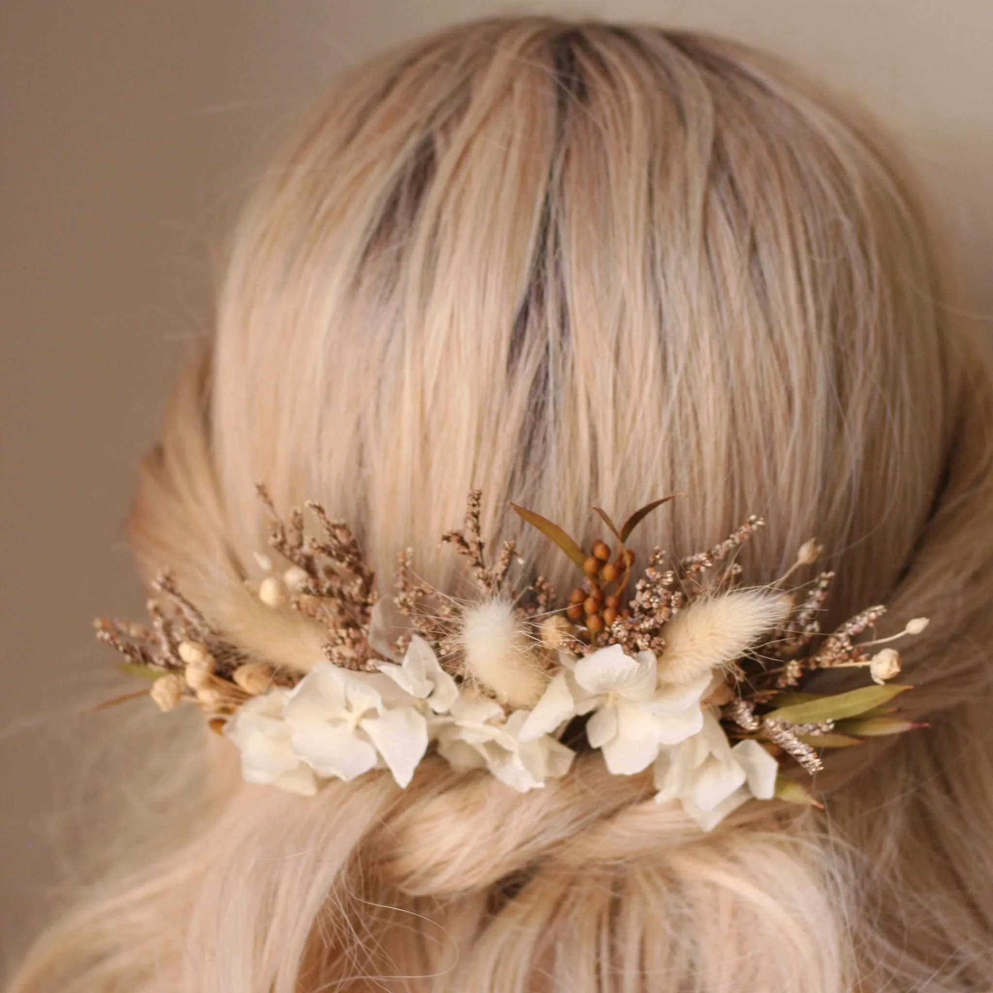 Dried Flower Hair Pins RUSTIC