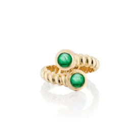 Eden Moi & Toi Ring with Emeralds