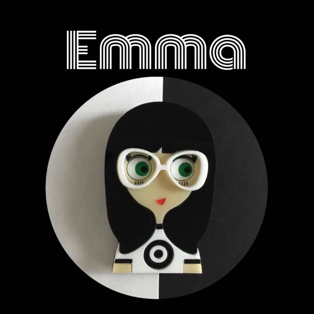 EMMA Acrylic Brooch, Limited Numbered Edition