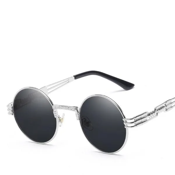 EPOCA RETRO CLEAR GREEN LENS SUNGLASSES