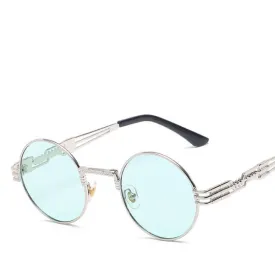 EPOCA RETRO CLEAR GREEN LENS SUNGLASSES