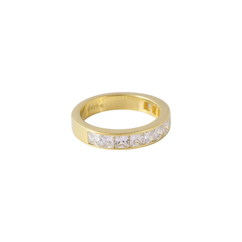 Fairley Princess Cut Stacking Band Ring