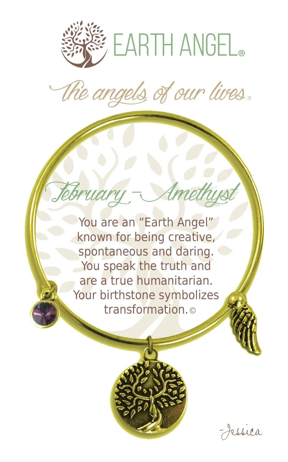 February - Amethyst: Birthstone Bracelet