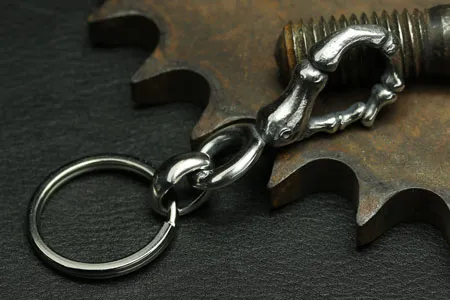 Finger Bone Hook S Keyring