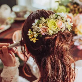 Floral Hair Comb for Updo