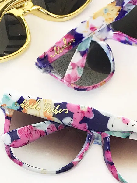 Floral Sunglasses - Bride and Bride Tribe