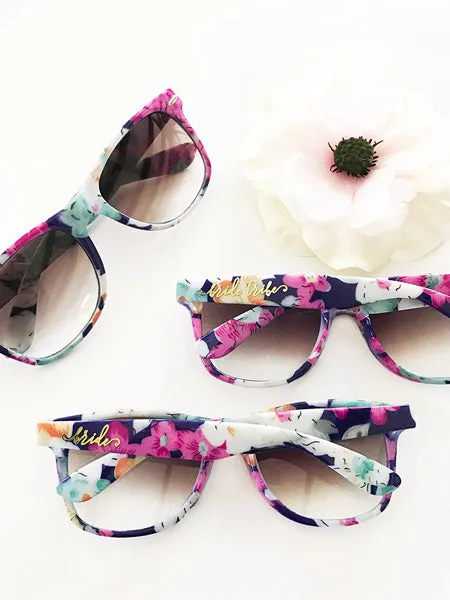 Floral Sunglasses - Bride and Bride Tribe