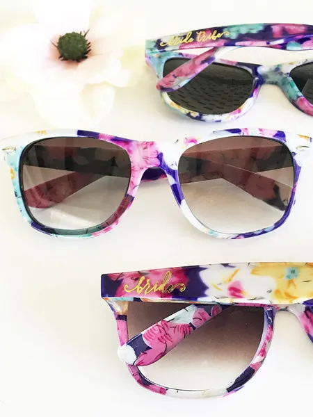 Floral Sunglasses - Bride and Bride Tribe