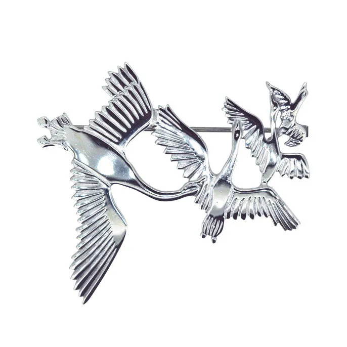 Flying Bird Brooch