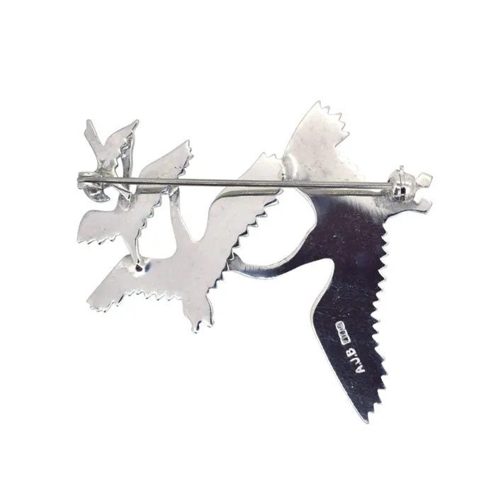 Flying Bird Brooch