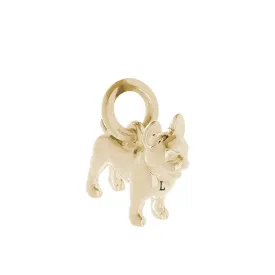 French Bulldog Solid Gold Dog Charm