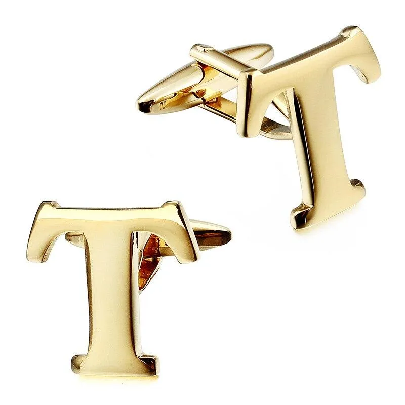 Gold-Tone Monogram Cufflinks