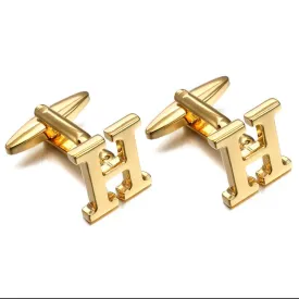 Gold-Tone Monogram Cufflinks