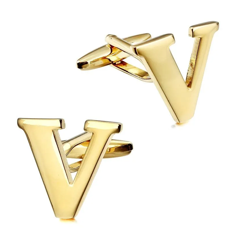 Gold-Tone Monogram Cufflinks