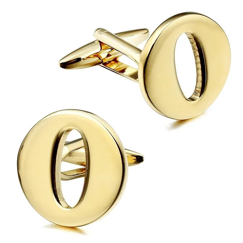 Gold-Tone Monogram Cufflinks