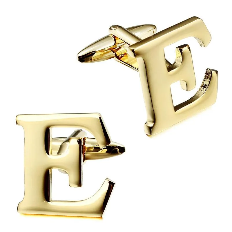 Gold-Tone Monogram Cufflinks