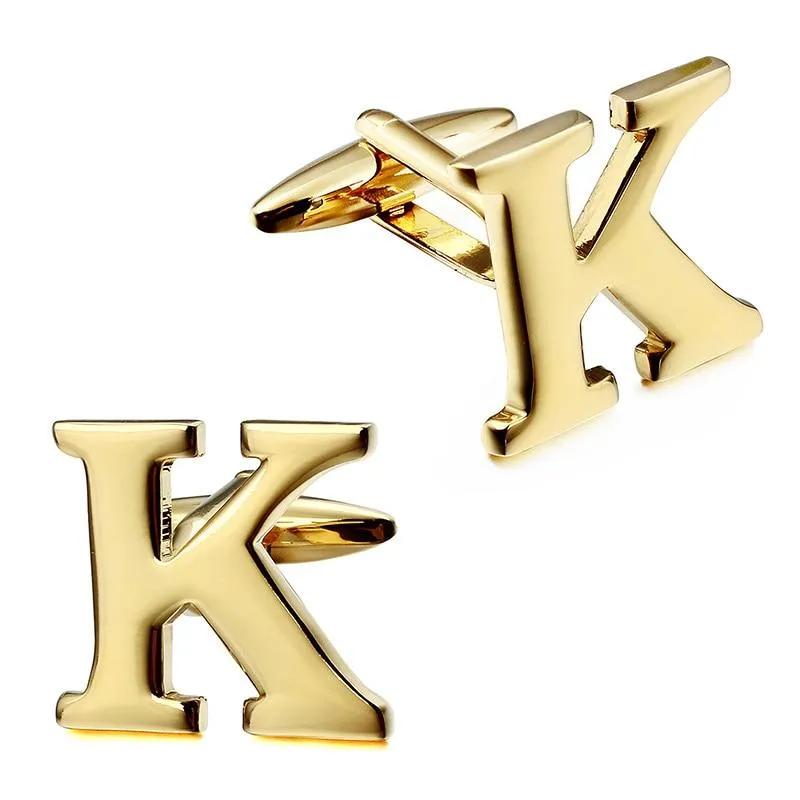 Gold-Tone Monogram Cufflinks