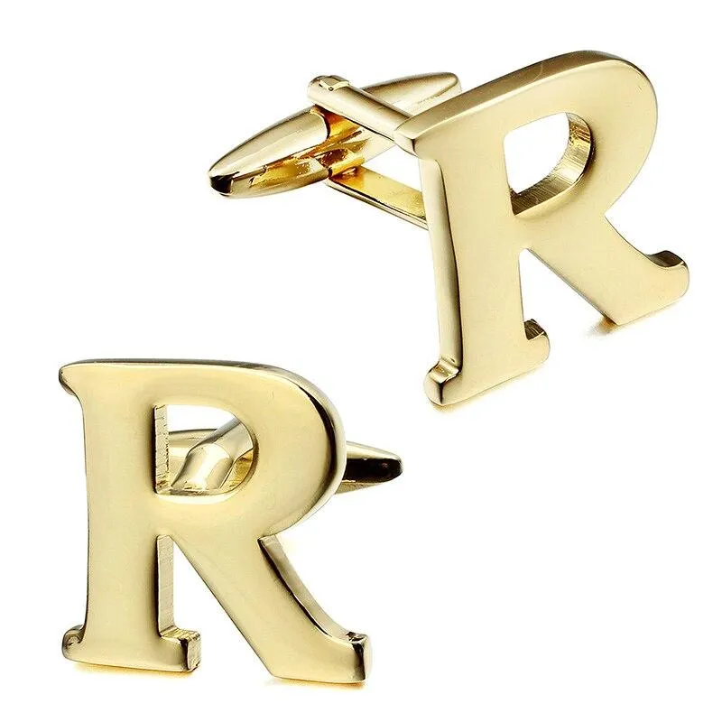 Gold-Tone Monogram Cufflinks