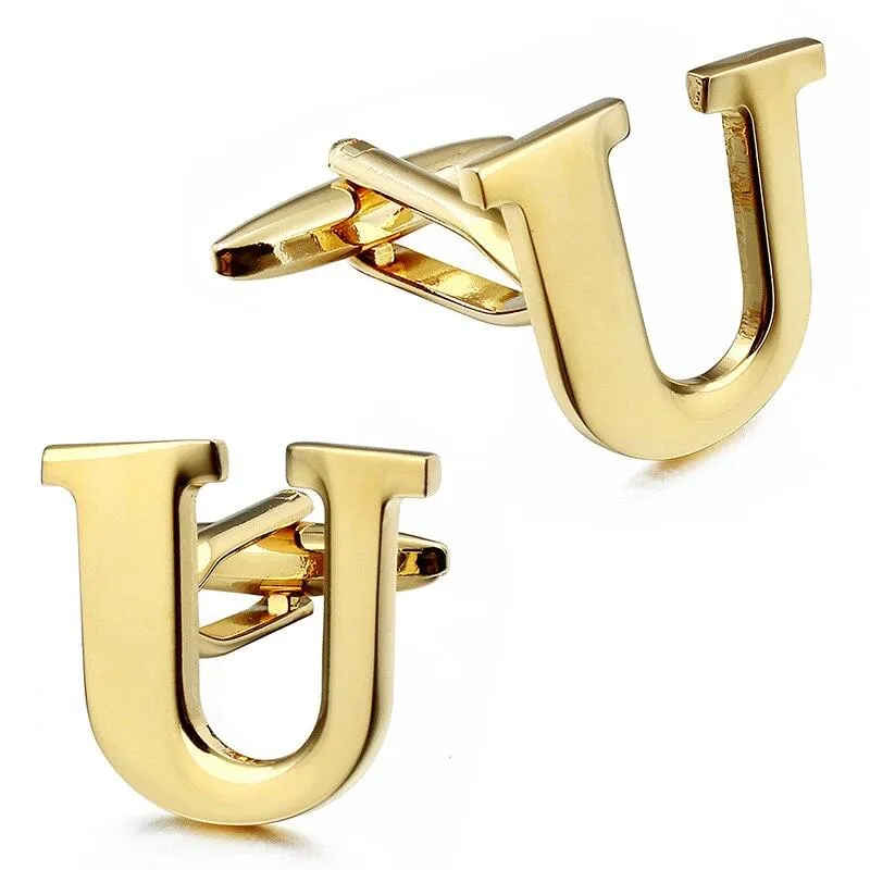 Gold-Tone Monogram Cufflinks