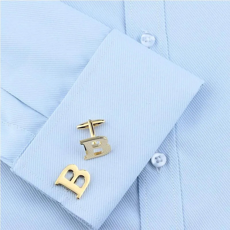 Gold-Tone Monogram Cufflinks