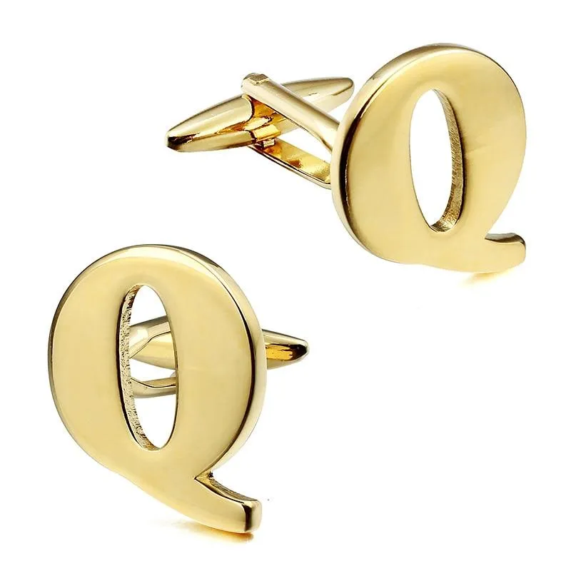 Gold-Tone Monogram Cufflinks